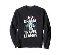 No Drama Just Llamas Retro Felpa