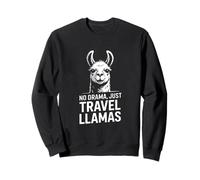 No Drama Just Llamas Retro Felpa