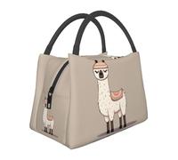 No Drama Llama Borsa per il pranzo per donne e uomini adulti Scatola per il pranzo isolata riutilizzabile a prova di perdite Borsa per il pranzo di grande capacità Contenitore per alimenti portatile