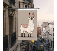No Drama Llama Flag 3x5 Ft Outdoor Garden Bandiere durevoli per la casa con occhielli Bandiere decorative da cortile Grande Banner per feste interne esterne Decorazioni per la casa