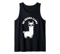 No Drama Llama Funny Chill Introverso Graphic Design Canotta