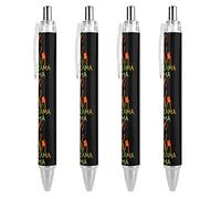 No Drama Llama - Penna a sfera retrattile con inchiostro blu, scrittura fluida con impugnatura comoda, forniture per ufficio per uomini e donne, 4 pezzi come foto 1