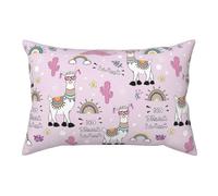 No Drama Llama Queen Size, 50,8 x 76,2 cm, chiusura a cerniera, federa per cuscino da viaggio in morbida microfibra resistente alle pieghe, dimensioni standard