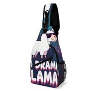 No Drama Llama Unisex Zaino Monospalla Antifurto Borsa A Tracolla Leggera Sling Bag Per Escursionismo Sportiva Lavoro