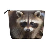 No Drama - Trousse per cosmetici da donna, organizer da viaggio portatile, con chiusura a zip, Cucciolo Procione, Taglia unica