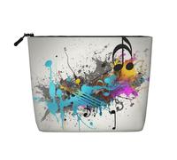 No Drama - Trousse per cosmetici da donna, organizer da viaggio portatile, con chiusura a zip, Musical Con Spray, Taglia unica