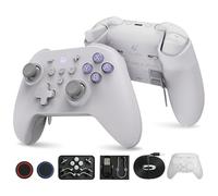 No Drift GuliKit KK3 Max Controller Bluetooth, Controller Wireless Kingkong 3 Max per Switch/Switch OLED/PC, Joystick/Trigger Effetto Hall, Maglev/Rotore/Vibrazione HD, Adattatore Hyperlink (Grigio)