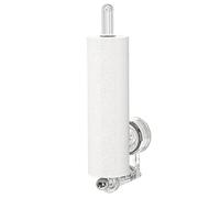 No Drill Paper Holder - Suction Wall Mounted Roll Holder, Space Saving Washroom Organizer, Bathroom System | Home Rv Cabinet Setup, Kitchen Restroom Tub, Sinks Management, Bathroom Organization Work