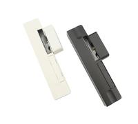 No-Drill Sensor Door Close with Positioning Stop, Automatic Quiet Closing Hardware for Interior Doors, Buffer System, 1 PC (White Left sided)