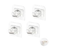 No Drilling Curtain Brackets Adhesive Curtain Hooks Curtain Rod Brackets Self Adhesive Rod Brackets for Hanging Curtains Or Towel Bars (set Of 4) Ausp