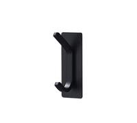 No Drilling Kitchen Bathroom Storage Holder Robe Towel Rack Door key Clothes Coat Bag Hanger Hook Organizer Holder Rack(Black-1pcs)