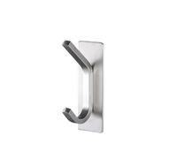 No Drilling Kitchen Bathroom Storage Holder Robe Towel Rack Door key Clothes Coat Bag Hanger Hook Organizer Holder Rack(Sliver-1pcs)