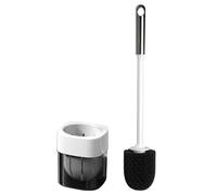 No Drilling Toilet Brush With Holder | Toilet Brush And Holder | Wall Mounted Cleaner Scrubber Plunger For Shower Floor Tile Tub Grout Home Cleaning Scrubbing