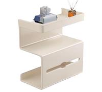 No Drilling Toilet Paper Holder with Wipes Storage,Toilet Paper Holder with Shelf, Modern Space-Saving Organizer Stand For Apartment Home Guest Bath Powder Room Commercial