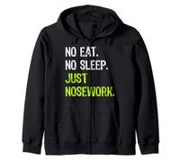 No Eat Sleep Ripeti solo Nosework Dog Training Felpa con Cappuccio