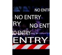 No Entry Journal Notebook: 6x9 inches 120 pages Black Lined Book to Note and Jotting Down Homework , Memo , Doodle and Diary your Daily Life in this Small Composition Book.