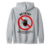 No Entry - No Man Comes To The Father John 14:6 Warning Sign Felpa con Cappuccio