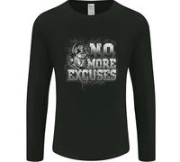 No Excuses Palestra Allenamento Bodybuilding Uomo Maniche