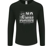 No Excuses Palestra Allenamento Bodybuilding Uomo Maniche