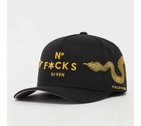 No F*cks Given Serpent Twill Trucker nero ONE SIZE