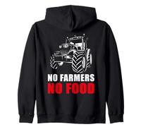 No Farmers No Food: Farmer Freedom Netherlands Support Felpa con Cappuccio