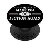 No Fascism Make 1984 Fiction Again Big Brother Watching You PopSockets PopGrip Adesivo