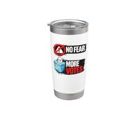 No Fear More Vots Democracy Voting Design Bicchiere termico in acciaio inox doppia parete