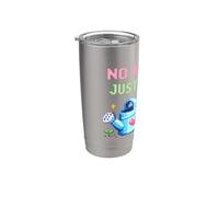 No Fighting Just Farming Gioco Cozy Pixel Zucca Bicchiere termico in acciaio inox doppia parete