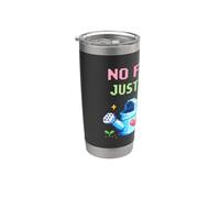 No Fighting Just Farming Gioco Cozy Pixel Zucca Bicchiere termico in acciaio inox doppia parete