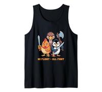 No Flight - all Fight Fun Bird Psychology Joke Canotta