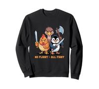 No Flight - all Fight Fun Bird Psychology Joke Felpa
