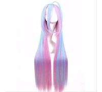 No Game No Life Shiro Costume Cosplay Donna Viola Vestito da marinaio Uniforme scolastica giapponese Lungo rettilineo Blu Viola Parrucca Cosplay S Parrucca