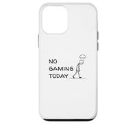 No Gaming Today Figura stilizzata triste divertente per il giocatore Custodia per iPhone 12 mini