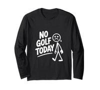 No Golf Oggi Golfista Triste Maglia a Manica