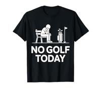 No Golf Oggi Scherzo Divertente Triste Stickman Golfer Maglietta