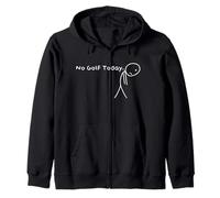 No Golf Today Divertente Triste Stickman Golfista Golfisti Uomini Donne Felpa con Cappuccio