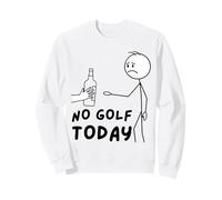 No Golf Today Funny Sad Stickman Golfer Golfers Felpa
