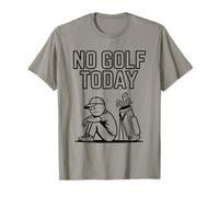 No Golf Today Funny Sad Stickman Golfer Humor Golfers Maglietta