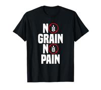 No Grain No Pain Diet Gluten Free Celiachia Consapevolezza Maglietta