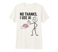 No Grazie Uso Ai Meme Divertente Machine Learning Data Science Maglietta Premium