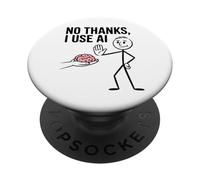 No Grazie Uso Ai Meme Divertente Machine Learning Data Science PopSockets PopGrip Adesivo