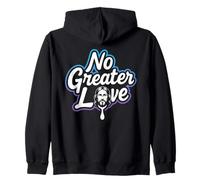 No Greater Love Gesù - Vintage Christian Faith Felpa con Cappuccio