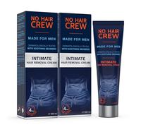 NO HAIR CREW - 2 x 100 ml Crema Depilatoria per la Zona Intima - Depilazione Extra Delicata per Uomini (Set di 2 x 100 ml)