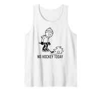 No Hockey Oggi Divertente Per Un Amante Giocatore Di Hockey Su Ghiaccio Canotta