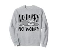 No Hurry No Worry, Super Sloth, Simpatico Animale per Uomini e Donne Felpa