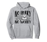 No Hurry No Worry, Super Sloth, Simpatico Animale per Uomini e Donne Felpa con Cappuccio
