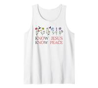 No Jesus No Peace Christian Be Still & Know Jesus Know Peace Canotta