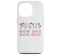 No Jesus No Peace Christian Be Still & Know Jesus Know Peace Custodia per iPhone 13 Pro