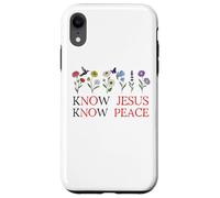 No Jesus No Peace Christian Be Still & Know Jesus Know Peace Custodia per iPhone XR