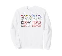 No Jesus No Peace Christian Be Still & Know Jesus Know Peace Felpa